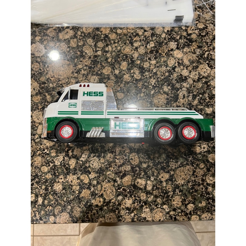 Hess Toy Truck 2016 Flatbed Carrier Green White Collectible Vehicle Truck Only